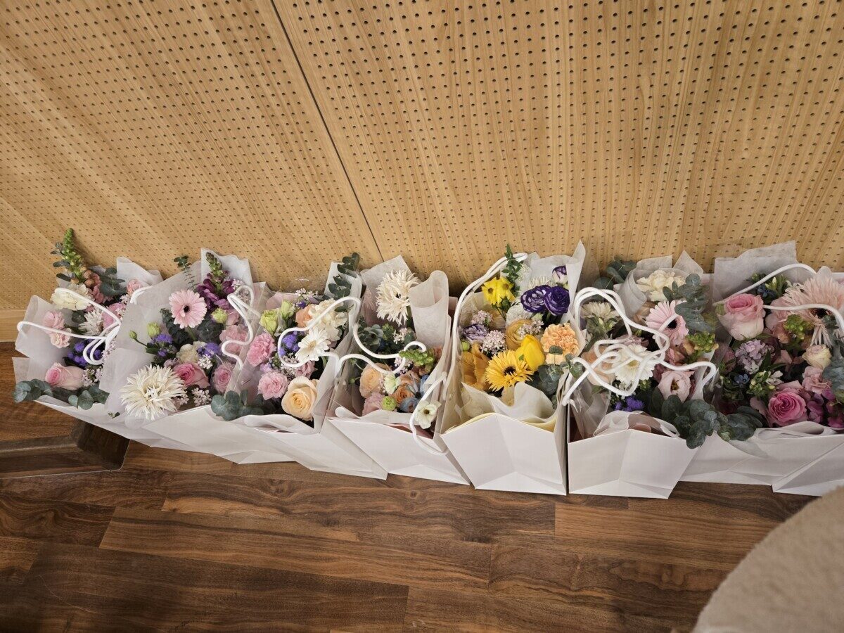 단체 꽃다발